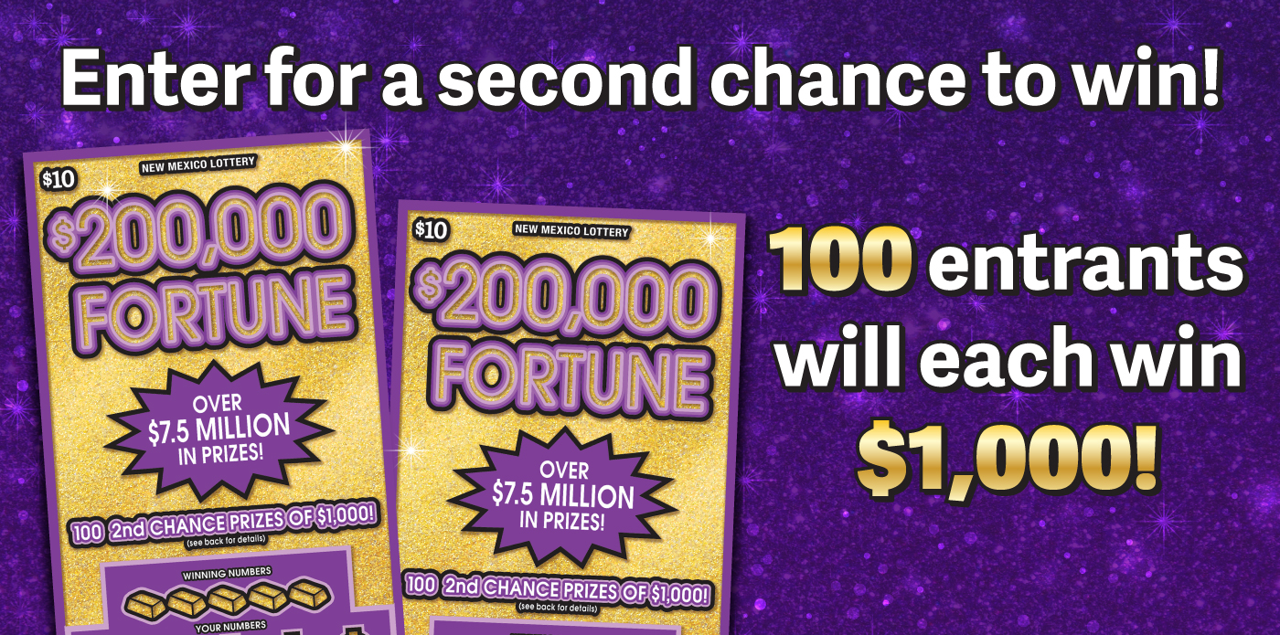 lotto second chance scratchers